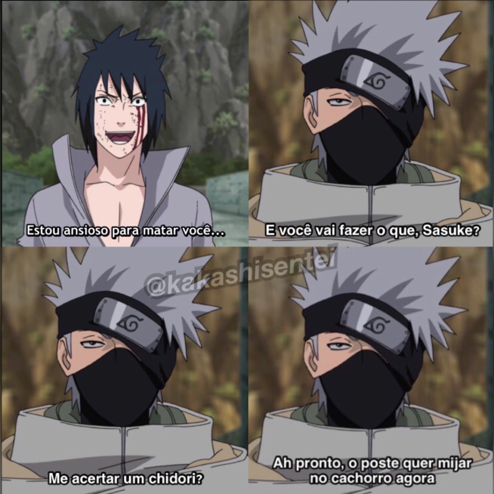 A I Naruto ZElfz Brasil Sasuke, t6 entrando O Kakashi Sensei mandou  perguntar QUE PORRA E ESSA? - iFunny Brazil