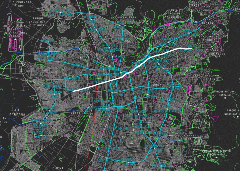 L1C_cl's tweet photo. Diferentes perspectivas de la Ciclovía de Alameda - Providencia - Apoquindo en su integración territorial, operacional y topográfico https://t.co/fFyeeUQRap