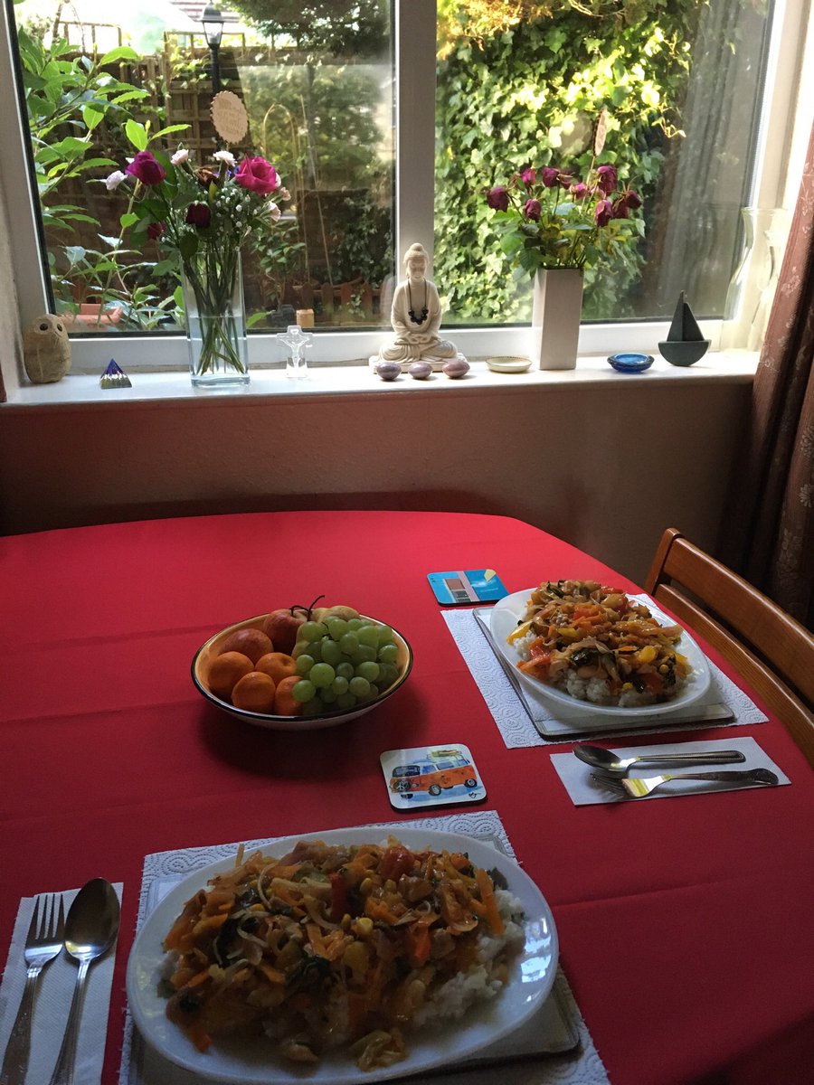 Jan_Lentzos's tweet photo. With the leftover meat from my Chicken Tray Bake π
Barry cooked a delicious Chilli Chicken & Garlic #StirFry π
With Mediterranean Vegetables π And served it with Boiled Rice π
π¨πΌβπ³ππ§πΆ π₯ π π₯’
#Chicken #Chilli #Garlic #RootGinger #StirFryVeg #MediterraneanVegetables #Rice π https://t.co/z2X07L2DFQ