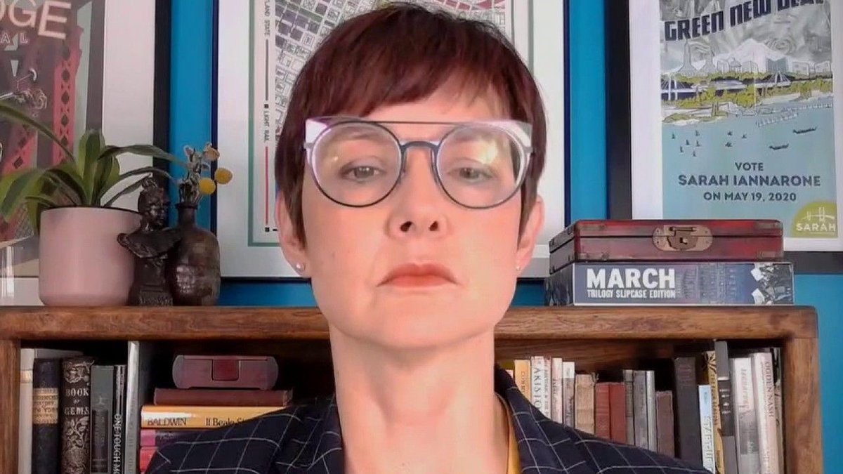 This is Portland mayor Ted Wheeler's horrific challenger Sarah Iannarone, who says, "I am Antifa."She also says the cops are fascist.Ten million arrests per year, only a few of which don't pass muster.Antifa is 100 percent violent and now has trained death squads.
