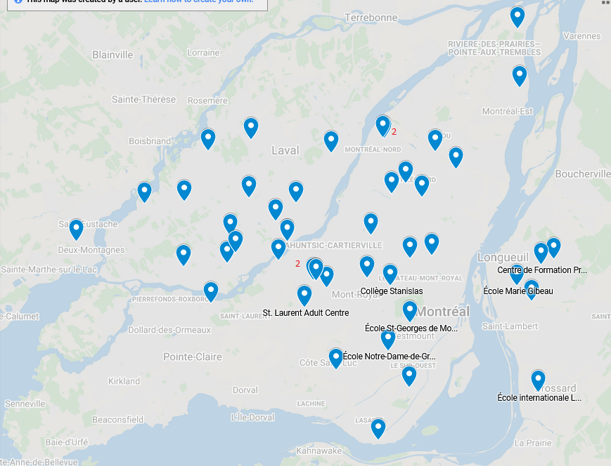 10) In Montreal, 24 schools have been identified, up from 23 Saturday, according to the map below. The large majority of schools have not reported actual outbreaks, but one would be naïve to assume this will continue with widespread transmission of the  #coronavirus.