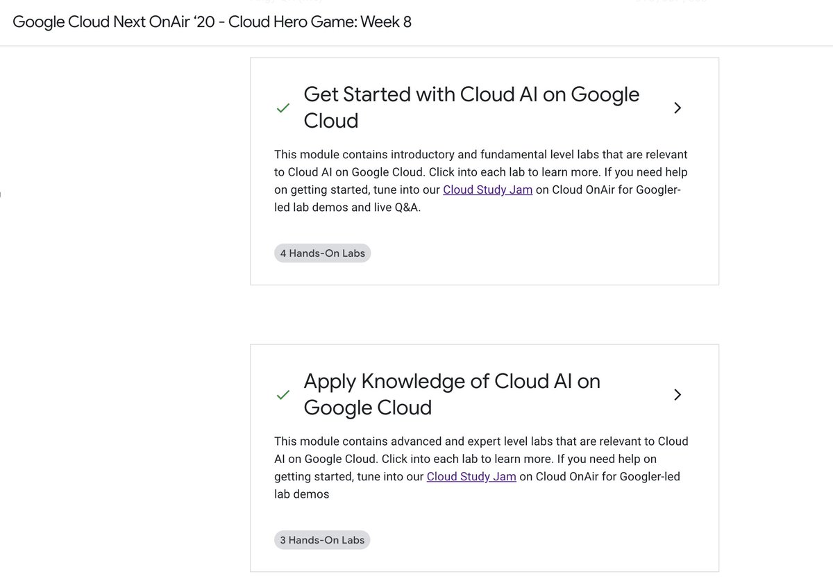 _angyqr's tweet photo. Week 8 completed!  🤓😄

I liked the lab of AI Chatbot with Dialogflow, it's a good alternative to begin intuitively implementing a very powerful conversational flow.

Join the game! 🤟
https://t.co/V0akA2tayu

 #CloudAI  #GoogleCloudNext  #NextExtendedLATAM  #CloudHeroLATAM https://t.co/QulzMVeyOs