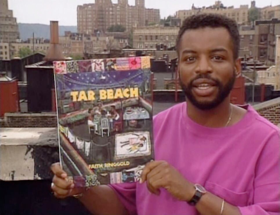 esfdogma's tweet photo. Driving on the George Washington Bridge recently, I remembered many years ago @levarburton on Reading Rainbow introducing my daughter @heyyley to what would become a favorite book, Faith Ringgold’s Tar Beach, and teaching us about the bridge. Thanks, LeVar! https://t.co/2a1fXWqY3j