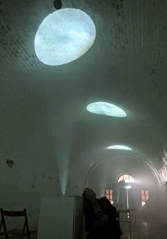 HannahGWhitt's tweet image. Lots of powerful responses from visitors to my video installation on Friday, but this reaction meant the most to me. 

It’s the first piece I’ve exhibited since he was born and it was so special sharing it with him. 

#ElectricMedway #SkyAboveTheScene 
#VideoInstallation