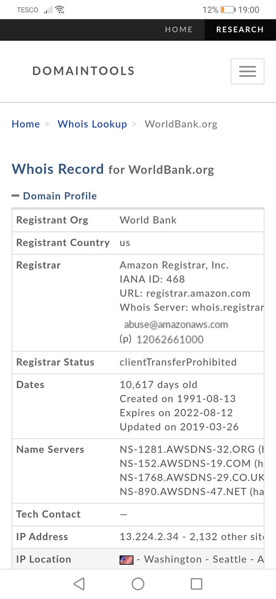 minibigcats's tweet photo. @rob_miller12345 Amazon own the world Bank website..... https://t.co/n5FSeFOi8W