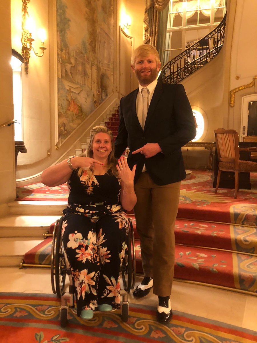 ChristopherSke2's tweet photo. I am very happy to announce that Louise has accept my hand in marriage!! She is a wonderful lady who I am very lucky to have in my life! I can’t wait to make more amazing mermories together ❤️❤️❤️ #askattheritz #bestweekendever https://t.co/B1RXx0jaJd