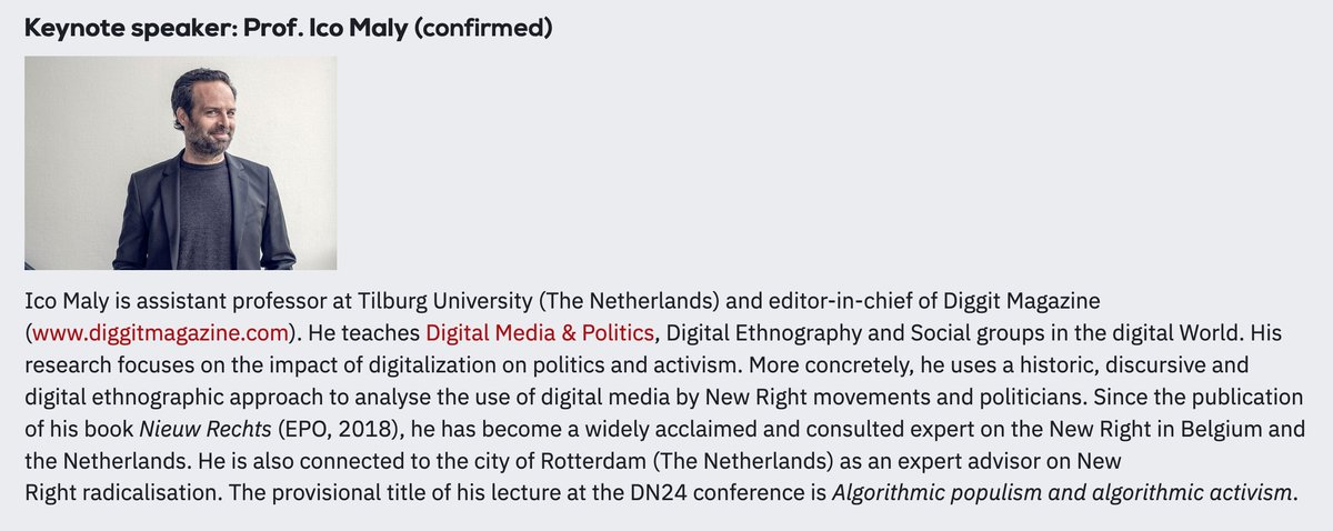 EngageUCLouvain's tweet photo. Dear #DN24conf participants - This is a reminder that our conference will start tomorrow, 7th of September at 08.30 CEST. After the opening, Prof. Ico Maly will kick off the conference with a lecture on 'Algorithmic politics'. We wish you a wonderful conference! @DiscourseNet https://t.co/FZy36bpbiH