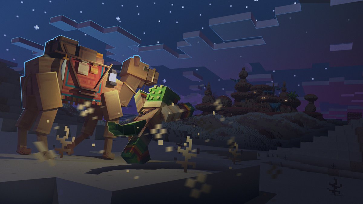 NinjaSquirrelMC's tweet image. A long night for two travelers. 

Render by @Vialz_ 
Model + Skin by @LunaHaze_ 
#minecraft