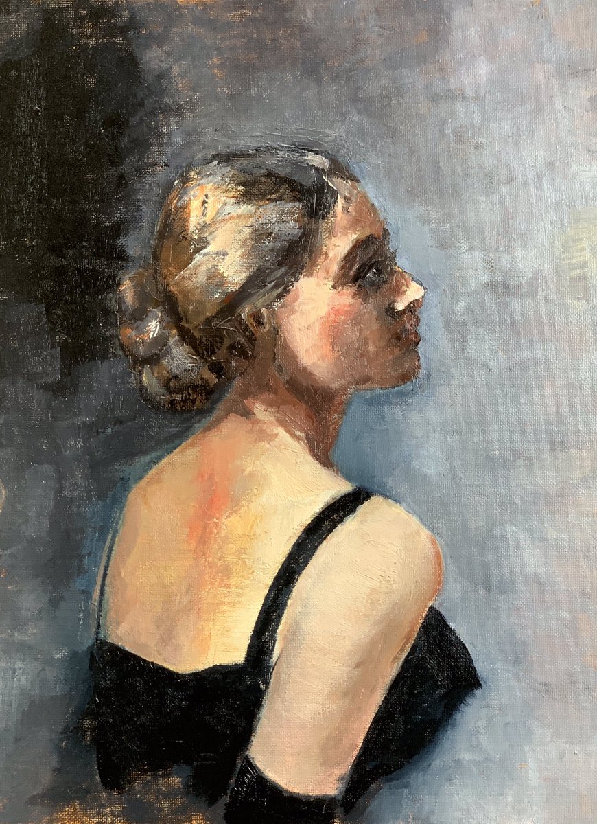 Love working with the simplisity of the Zorn palette of yellow ochre cadmium red black and white #oilportrait #zornpalette #oilpainting