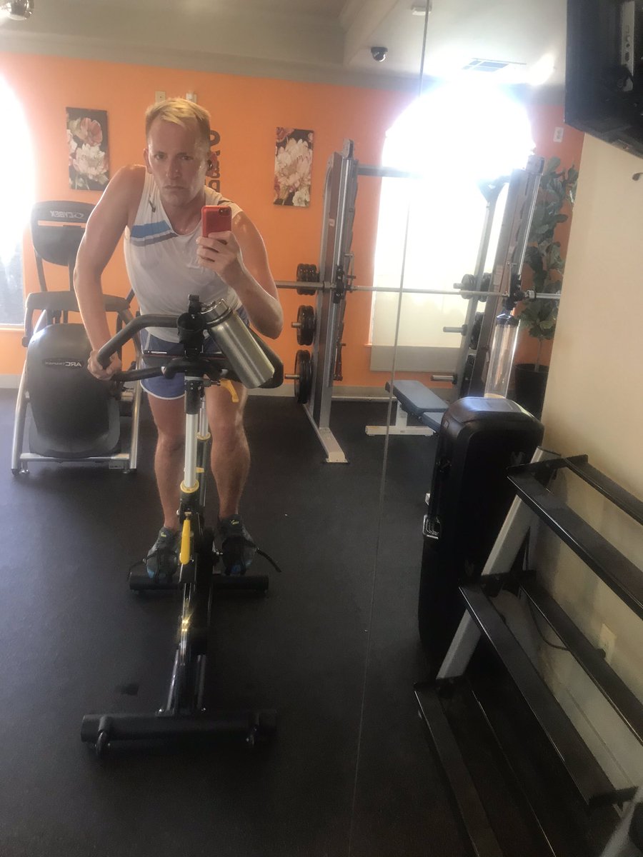 1987Turner's tweet photo. Back at it this Sunday morning. 30 minute intervals on the bike #zenplace #iworkout #gym #weights #abs #cycling #befitlivehealthy #getrightgettight #sweatymess #mentalhealth #fitnessmotivation #fitness2020 💪🏻 https://t.co/p724BZRQ3B