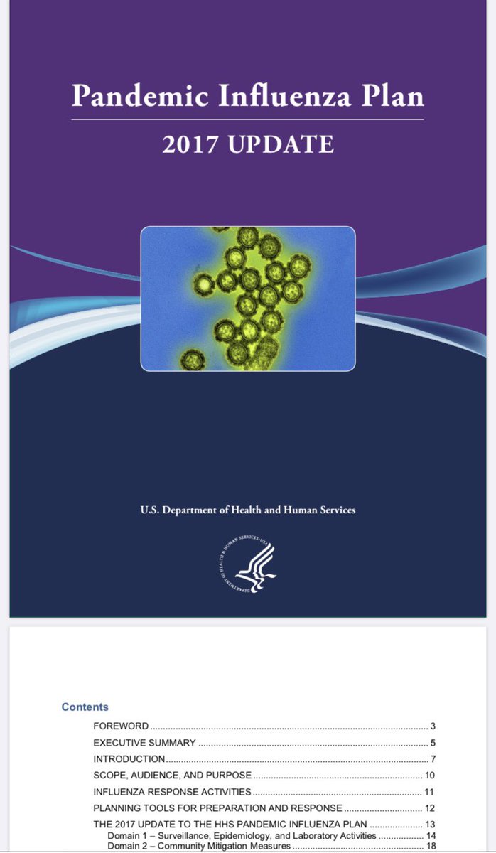 6.) In 2017 the CDC released their own Pandemic Influenza Plan. The emergence of Swine Flu, Bird Flu, MERS and SARS proving the risk of influenza pandemics was increasing https://www.cdc.gov/flu/pandemic-resources/pdf/pan-flu-report-2017v2.pdf