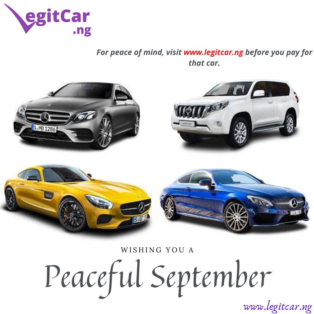 @LuxuryNigeria @_MzJayde @ApparelbyBOD @mogulwoman_ @Belyn_da @max_sticks @thatgoddess____ @mz_towseen @Mz_tunmie @_DammyB_ Nice; but always remember to visit legitcar.ng before buying any used vehicle for Carfax Vehicle History, and Theft-Status Check.