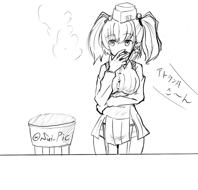 すっかり鎮守府に慣れた感じのアトランタ
#艦これ版深夜の真剣お絵描き60分一本勝負
#艦これ版真剣お絵描き60分一本勝負_20200906 