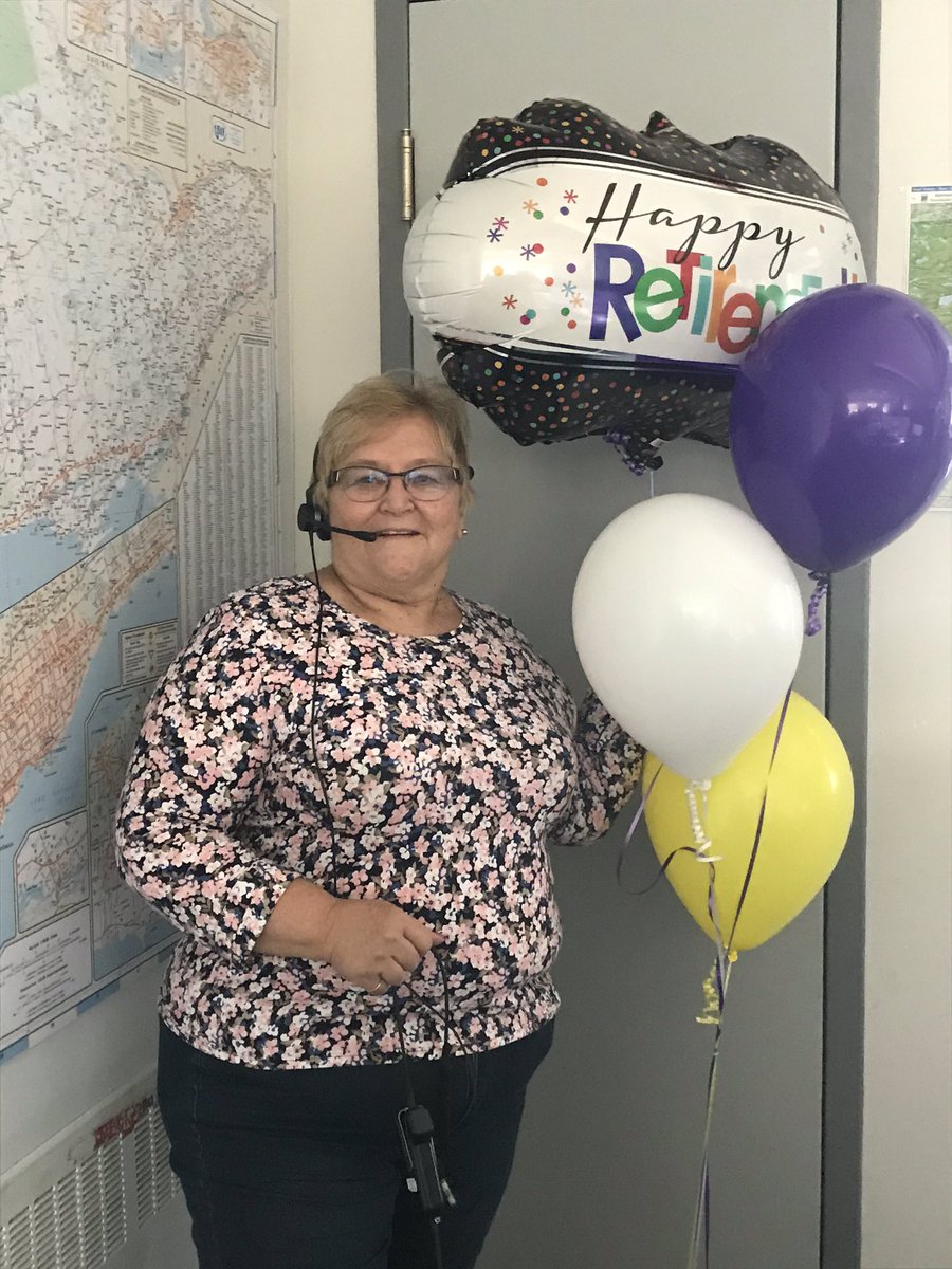 shelley77753084's tweet photo. Congratulations Margaret! Margaret has been an ambulance communications officer at the Lindsay CACC for 18 years and we are celebrating her last day today! We all wish you a happy and healthy retirement! https://t.co/DzLZek4NqR
