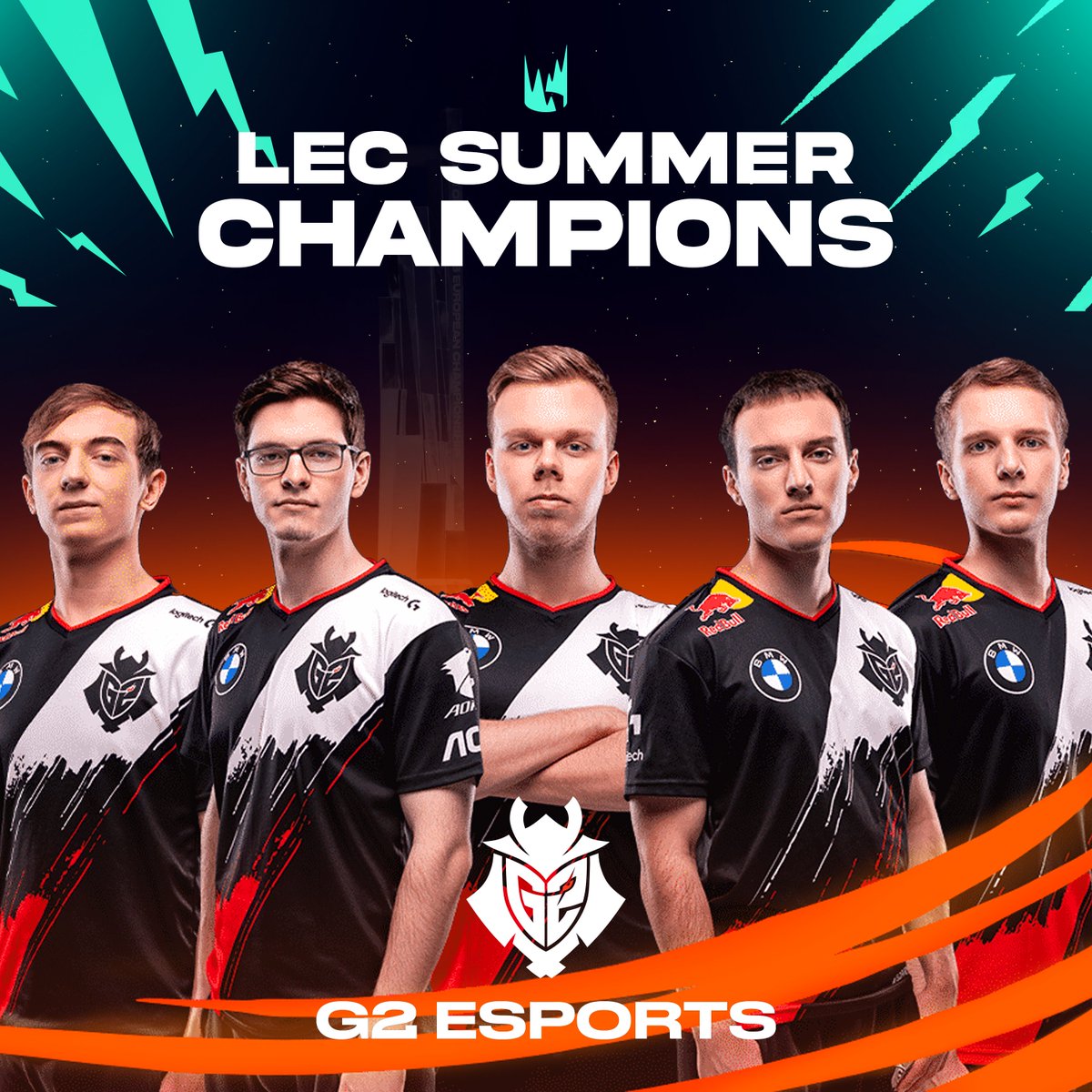 Avail_Designs's tweet photo. Congrats to @G2esports the LEC Summer Champs! 

4x in a row 🏆
Greatest European League of Legends team in history! 🐐

Here's a little graphic I've made for the finals in the LEC colourway. Support is appreciated. https://t.co/03CCnRHMrf