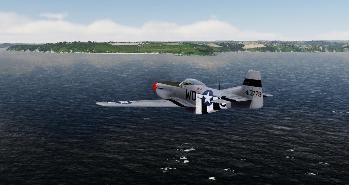 Dreamsofwings1's tweet photo. Seahorse.
Taking #GSHWM low level off the coast of Devon.
#p51 #P51mustang #coldonblakeslee #donblakeslee #a2asimulations #orbx #flightsimulator #warbirds #aircraft #flying #pilot #duxford #iwmduxford #aviationphotography  #aviation #planespotting #avgeek https://t.co/pHjCtPUDKS