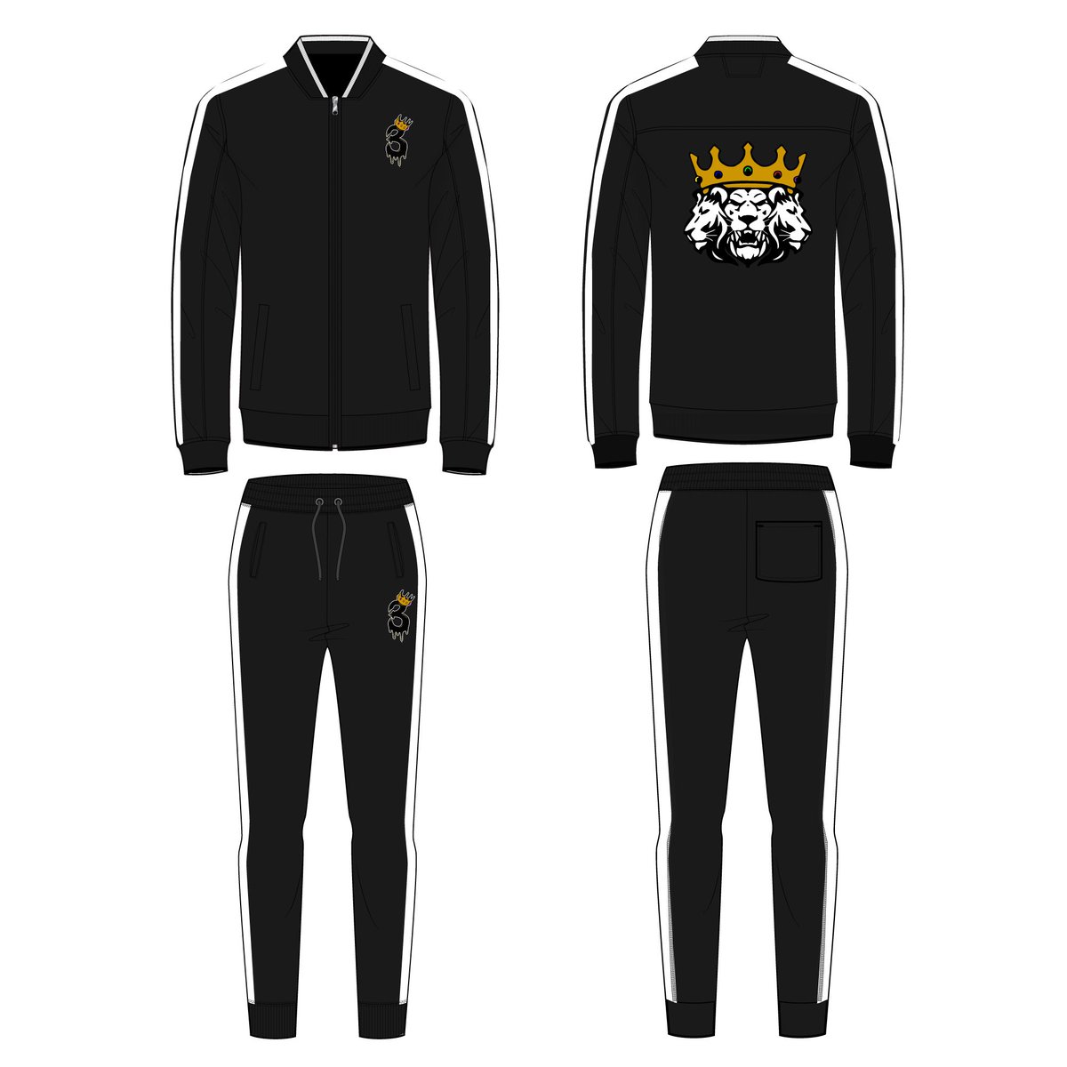 3Kingz_Apparel's tweet image. PreOrders coming October 1st. Make sure you get your 3Kingz Unisex Tracksuit. #3Kingz