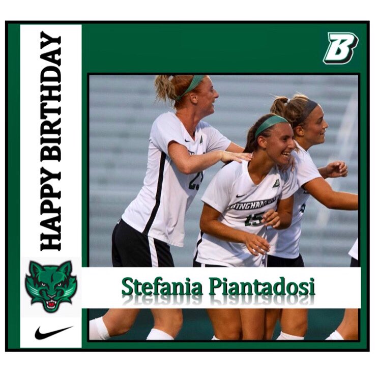 BinghamtonWSOC's tweet photo. Wishing the Happiest Birthday to our very own #15 @piantadosiS Have a great day!! #BingBirthday #BAWLOut 🖤🎂🎁🎉💚 https://t.co/SaBVpEbP54