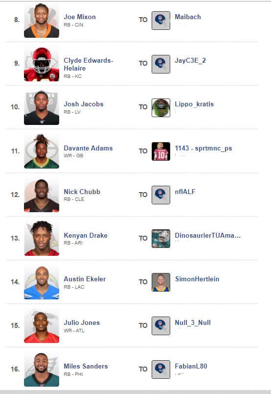 arbeitskollege's tweet photo. #ranNFLcL Draft 2020
Runde 1
16er, ppr, redraft
#ranNFLfantasy https://t.co/XDf00XCqK7