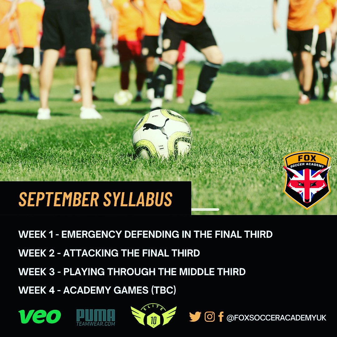foxsocceracad's tweet photo. We can now confirm our academy syllabus for September at our elite centres in #leicester and #London. Sessions start next week and we can’t wait to be on the pitch ⚽️🦊 #readytotrain #foxsocceracademy #leicestershire #southlondon https://t.co/aN0l2h2iUY