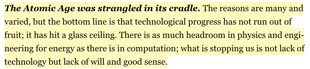 40/ The book brutally eviscerates the Low Hanging Fruit theory of stagnation (if you buy its arguments.)