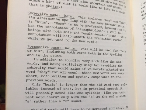  #FunFact: the militant radical feminist collective, Cell16 popularized non-binary pronouns in the early 1970s.