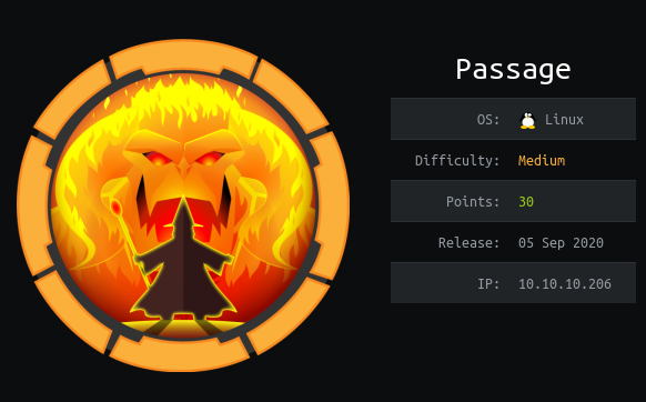 0xGreen3's tweet photo. Pwned #passage from #hackthebox. Fun box, learned new privilege escalation technique.
#hackthebox #Hacking #hackingislife #hackers #infosecmalang #malang #Ubuntu #CVE #redteam #cutenews #PHP https://t.co/vAOXIncvxQ