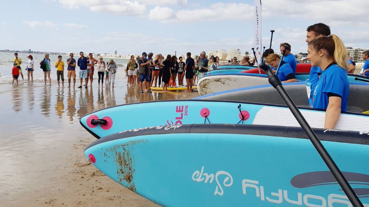 LMetral44's tweet photo. Heureux d'être cet A.M à @pornichet44 pour la 2eme jrnee  #CICPaddleTrophy. Bravo à Tous les Rameurs pr ces belles images en mer, félicitations aux Organisateurs qui se sont battus pr le succès de leur Evnmt &amp; merci à ts les Collaborateurs #CICOuest mobilisés pdt ce W.E https://t.co/QuJrtv3KFA