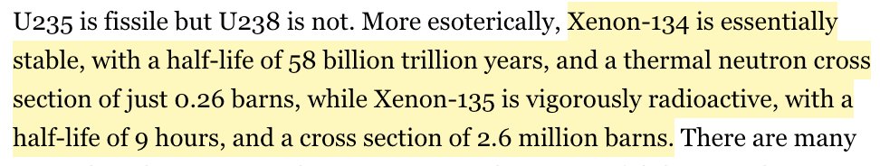 51/ We don't talk about how, while there are a finite number of elements, there are *many* more isotopes, each with different properties. Could we harness them? Maybe not. But it is a possibility.