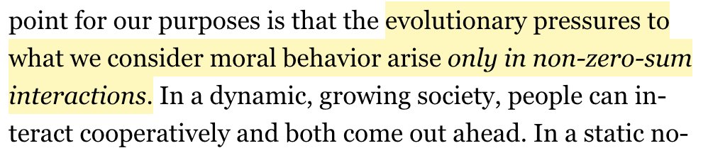 62/ A good framing of the "growth is a moral imperative" argument (also made by  @peterthiel and  @tylercowen )