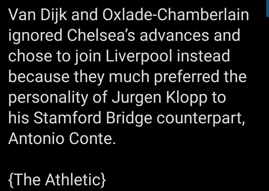 CHELSEA 17/18:~After winning PL, He switched off his phone which meant that Chelsea missed out on important targets like Tolisso etc & threw his toys out of the pram.~Conte signed a new contract (declined an extension) which meant he'd be paid more~Worst window under Roman