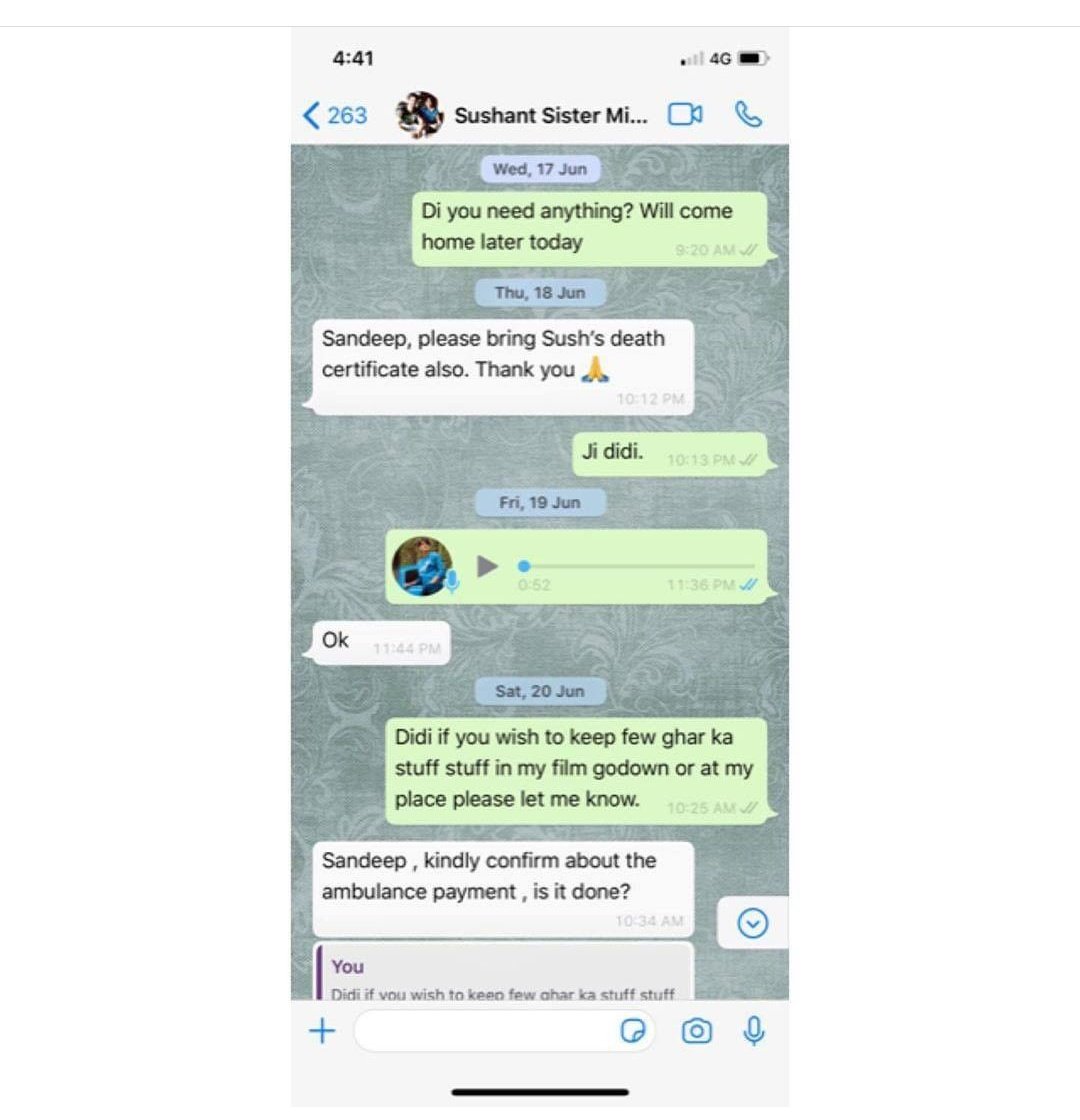 Its_RK03's tweet photo. Another failed attempt to save himself ( Sandeep Singh )

We public r not fools here.....We don't need any expert to say that these Chats are absolutely fake 

Stop doing this silly things !!! 🤣🤣🤣

1 more in the next thread !!! 

#SatyagrahForSSR https://t.co/mesHcwYuo9