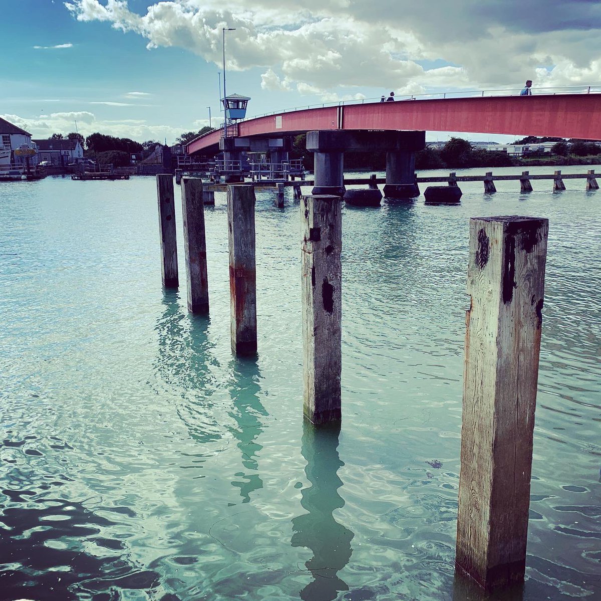creativemegfenn's tweet photo. I don’t think I’d ever seen a moveable bridge like this one before. I envied the bridge master. Lots of action on the water, good riverside views. #bridges #moveablebridge #riversidewalk #river #sussex https://t.co/UDl8VT23py