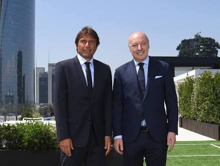 INTER 19/20:~Inter appointed 'Juve Legend' Conte as their manager making him one of the highest paid managers in the world, 2nd only to Simeone.~He was reunited with Beppe Marotta who was tasked to give Conte "EVERYTHING".~Icardi & Nainggolan were dumped for Conte's Project