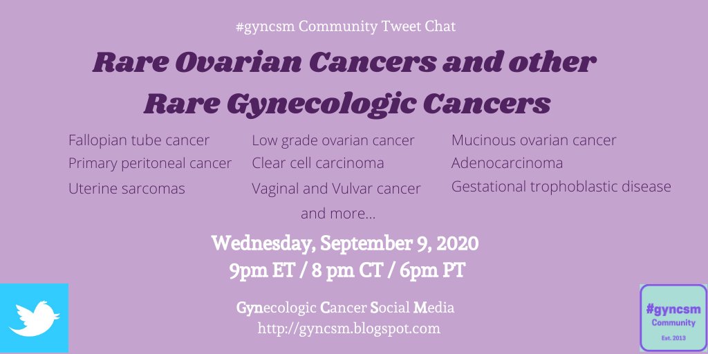 btrfly12's tweet photo. Join/Share: #gyncsm chat Wed, September 9th, 9pmET https://t.co/qSWYS2Wod4 https://t.co/gPjbwO7aYh