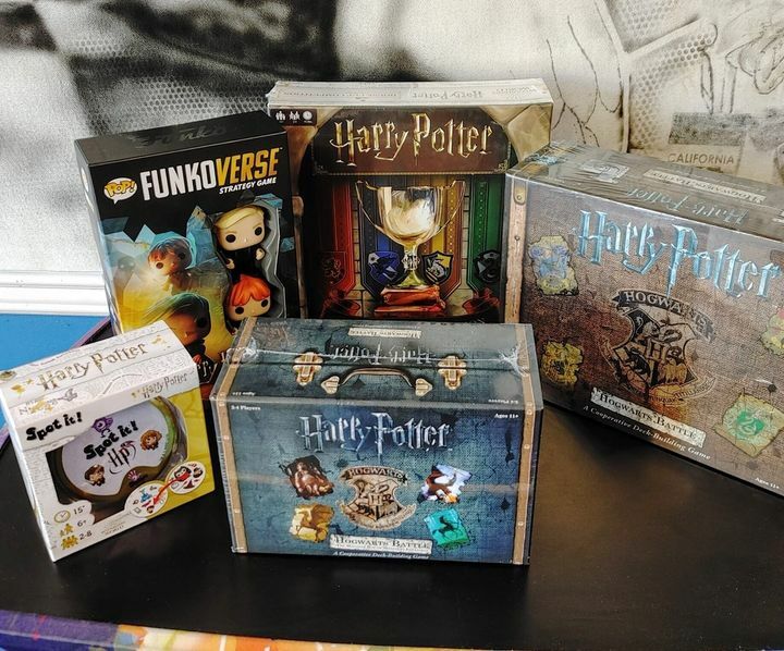 MeeplesGames's tweet photo. With spooky season right around the corner, now's the time to gather up some perfectly themed board games. We have all of these great Harry Potter games for sale today! #meeplesgames #spookyseason #harrypotter #boardgames #cardgames #shoplocal #supportlo… https://t.co/7XtWnfWsxz https://t.co/Klb6MS4cTO