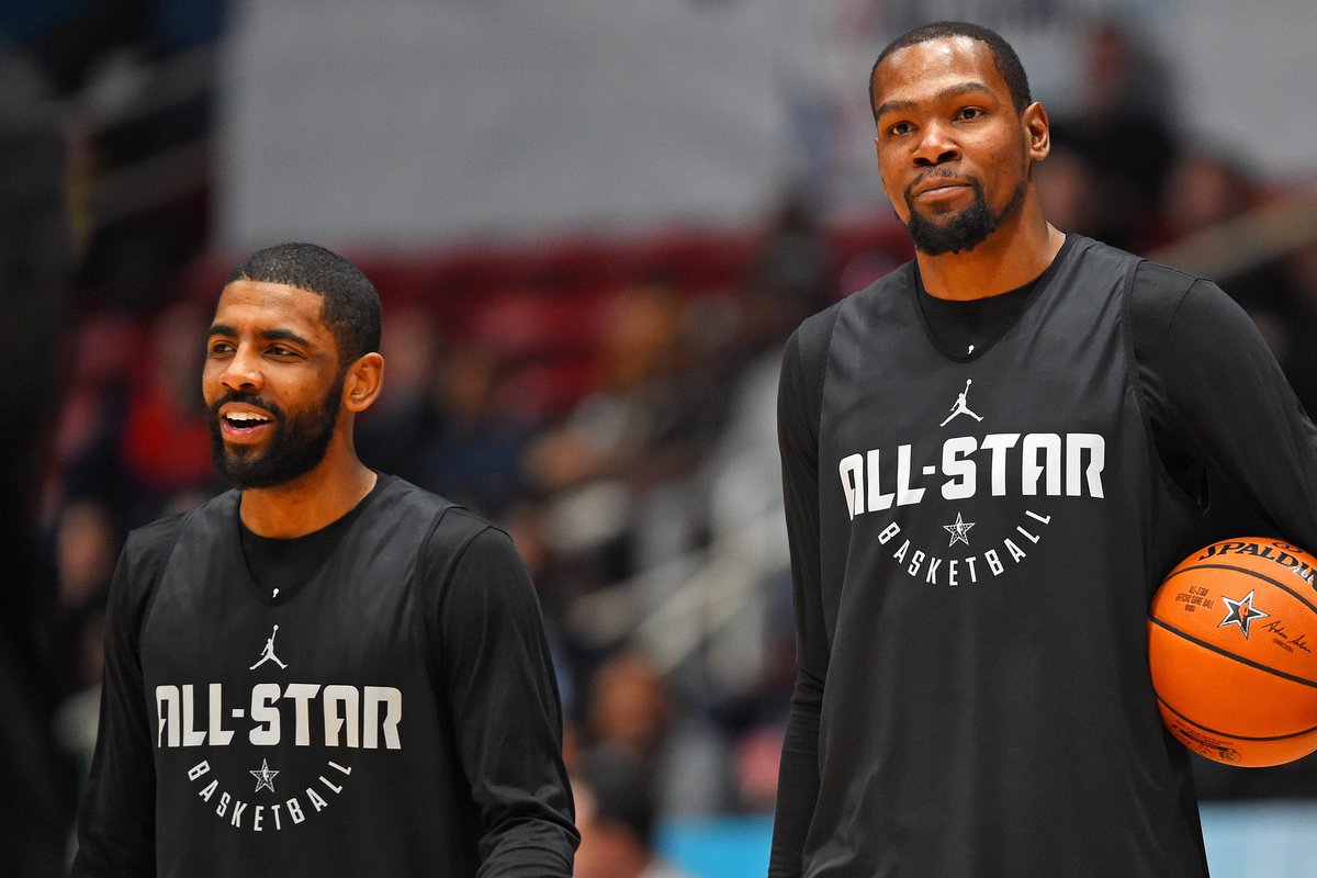 balldontstop's tweet photo. Watch this pattern:

2015 Finals - Kyrie out, Dubs win 
2016 Finals - Kyrie seals it in G7 
2017 Finals - KD seals it in G3 
2018 Finals - KD seals it in G3 
2019 Finals - KD out, Raps win

Two champs and purists, their importance can’t be measured by stats, it’s their presence. https://t.co/l7u9nfMCRM