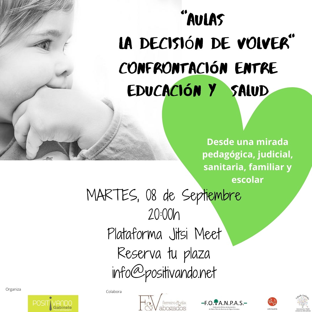 paulasuarezes's tweet photo. Martes 08 de Septiembre ❗
Webinar en el que hablaremos de todas las incertidumbres de la vuelta al colegio con:
👩⚖️Abogada.
👩🔬Enfermera.
🧑ANPAS
👩🏫Docentes
👩🎓Pedagogos/as
Reserva tu plaza 👇
https://t.co/mkPBHQD1FL
@positivando_ed #foanpas #ceipppalmeira #ferreiroyvilaabogados https://t.co/aRxAvWl1SZ