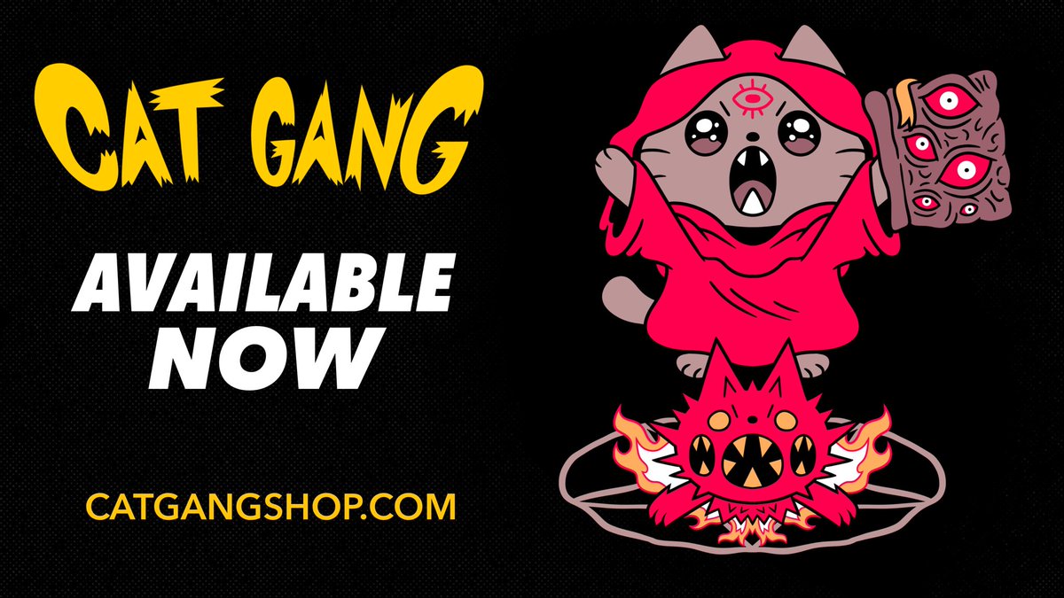 OfficialCatGang's tweet photo. Nekomancer (long sleeve) back up for for pre-order!
🔥https://t.co/Aar26Mk7hW🔥 https://t.co/dH7K2nZBAn