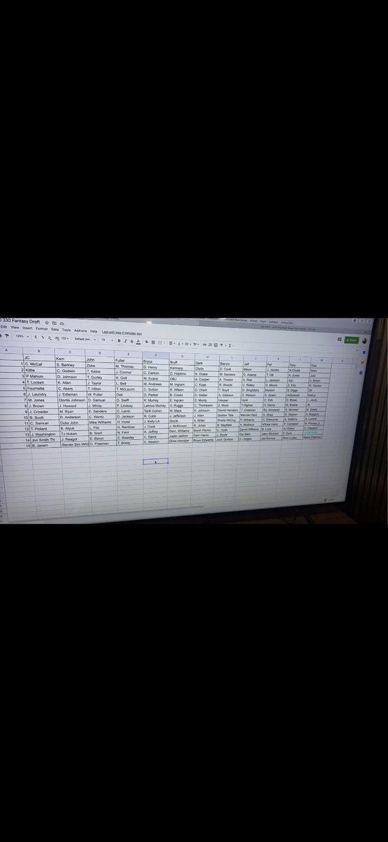 330Fantasy's tweet photo. 2020 Draft complete. https://t.co/5dTxBeTe1I