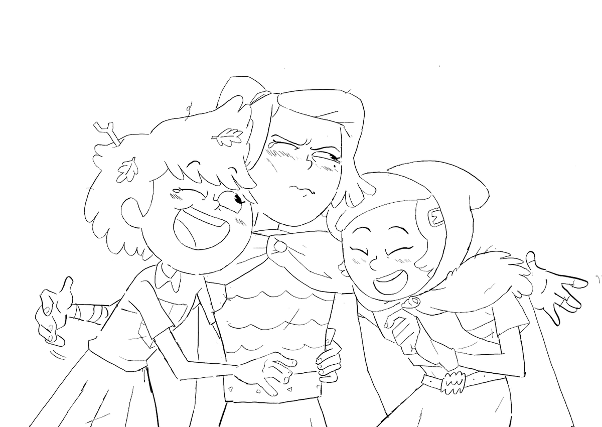catharenn's tweet photo. nearly cried while coloring this sketch by @daxdraws  .. i just want them 2 be happy https://t.co/34dkHloVuc