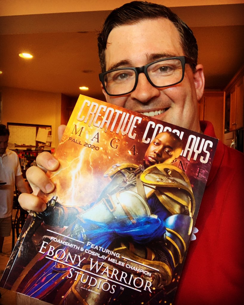 Weeks05C's tweet photo. Got my copy of #creativecosplaymagazine Fall 2020 edition with the awesome @ebony warrior studios gracing the cover! Exciting! https://t.co/aF6EblEsMa