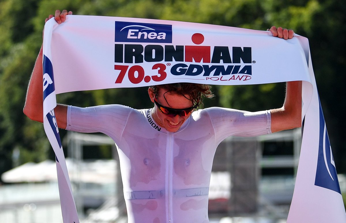 The 2020 IRONMAN 70.3 Gdynia Men’s Podium 🥇 Magnus Ditlev 🇩🇰 3:42:37 🥈 @tomdavis1995 🇬🇧 3:44:57 🥉 @PatrickLange1 🇩🇪 3:45:50 Congrats men! #IM703Gdynia