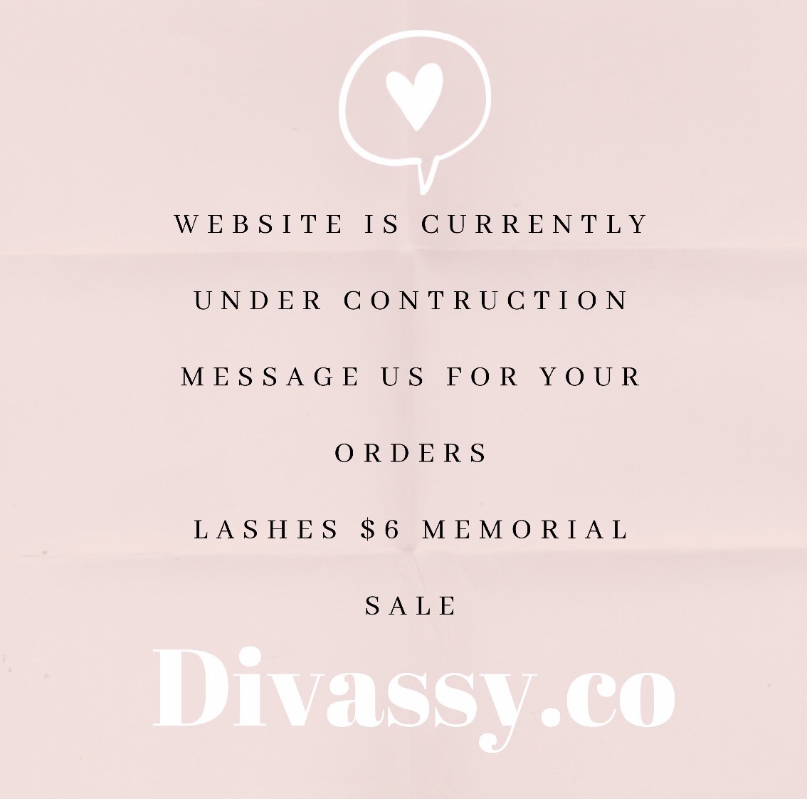 HEY GALS! our website is currently down place your order and take advantage of $6 lashes ✨. Delivery free for Odessa this weekend!!