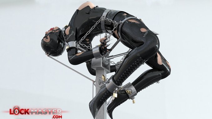 Catwoman captured and restrained with Lock-Master Corporation devices! >:) https://t.co/2UlH5MMPup  #bdsm<a href="/tag/bdsm"class="tags"><span>#bdsm</span></a><a href="/tag/latex"class="tags"><span>#latex</span></a><a href="/tag/rubber"class="tags"><span>#rubber</span></a><a href="/tag/catsuit"class="tags"><span>#catsuit</span></a><a href="/tag/slave"class="tags"><span>#slave</span></a><a href="/tag/slavery"class="tags"><span>#slavery</span></a>