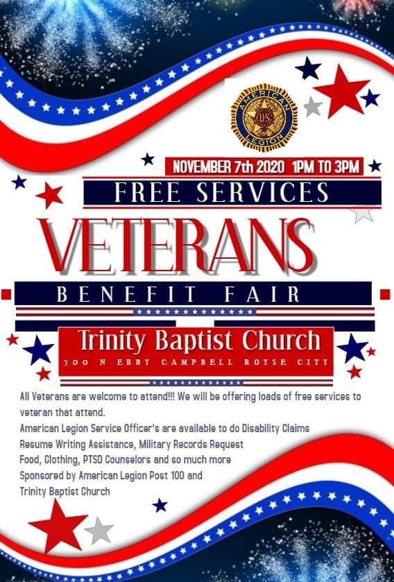 roysecitylegion's tweet photo. Calling all veterans. The Royse City American Legion Post#100 is hosting a Veterans Benefit Fair in Royse City on Nov 7th 1pm to 3pm see flyer.
Lot's of services offered. This veterans day let's lift each other up.
#care #veterans
@wfaa @FOX4 @sgiggyTV @sybil1037 @RichardRayTX https://t.co/RqjsJVXtQe