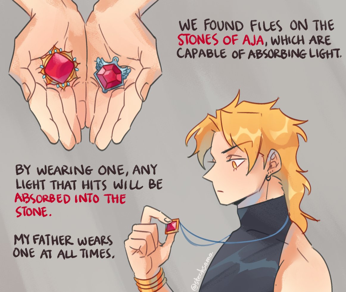 As promised, an explanation of why Dio isn't burning up in the sun ☀ It's a combination of some creative liberty and "Dio bad but he can have a little sunlight, as a treat"
『Mafia Dio AU』