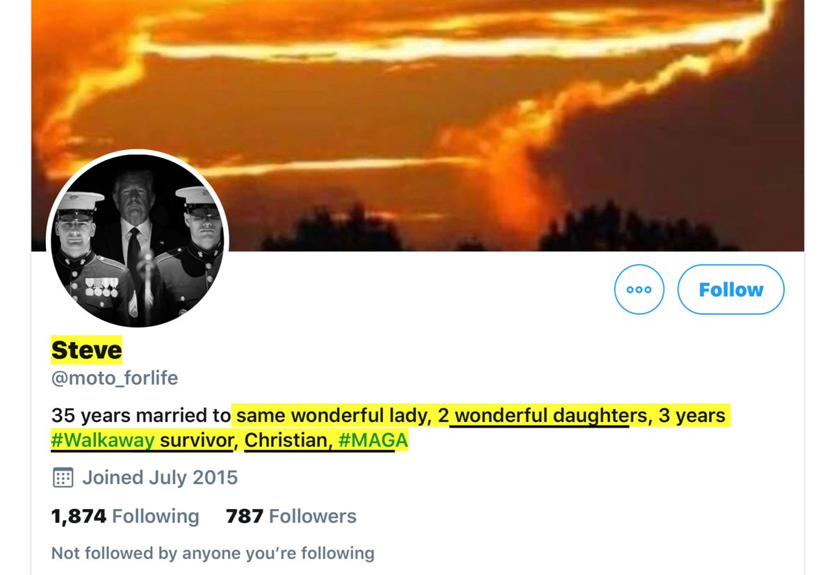 Observe  @moto_forlife coming to my TL with disinformation -purportedly a #/Walkaway “survivor”-purportedly married to a woman & “2 wonderful daughters”-its online behavior-fact suggest it’s a misogynistic douchenozzleIt mad an extraordinary mistake https://archive.is/IfwFS   https://twitter.com/File411/status/1302684634312998912
