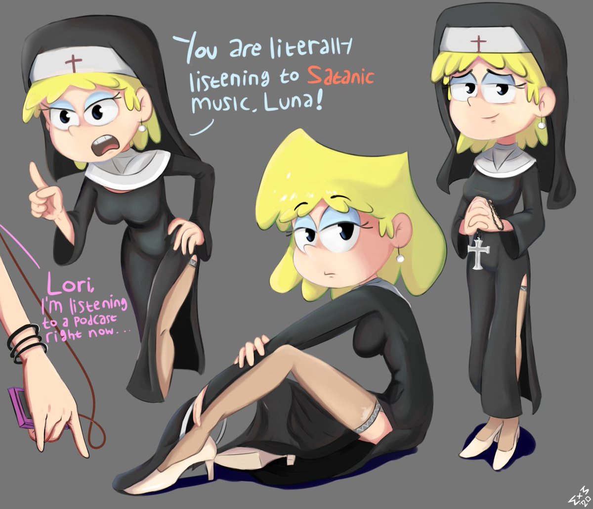 draw a nun Lori for practicing #TheLoudHouse #nickelodeon #loriloud #Practice