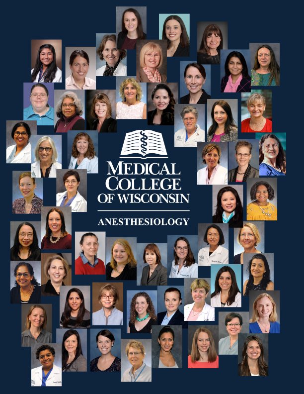 I am inspired every day by the amazing women in the Department of Anesthesiology at MCW. #MCWAnesthesiology #WomenInMedicine